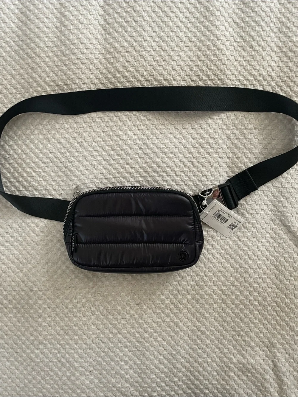 lululemon athletica Black Quilted Belt Bag